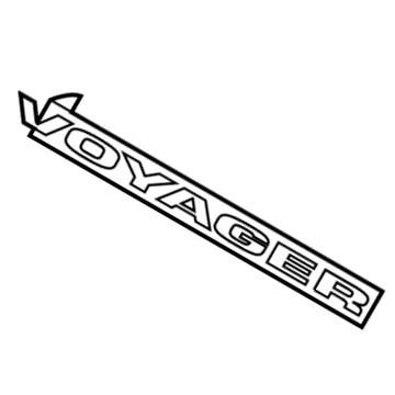 Mopar 5113303AA NAMEPLATE-Voyager