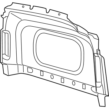 Mopar 5XW15LDMAB Panel-Cab Back Trim