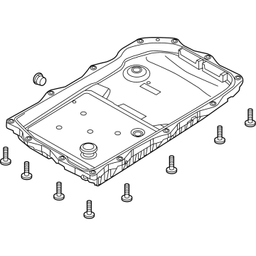 2022 Jeep Grand Wagoneer Transmission Pan - 68362041AC