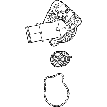 2022 Jeep Grand Cherokee Thermostat Housing - 68433104AC