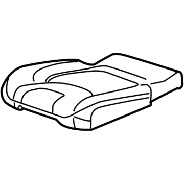 Mopar 5YN48HL1AC Rear Seat Cushion Cover Right