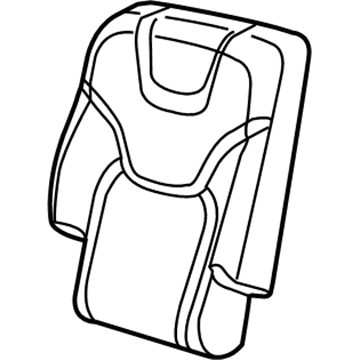 Mopar 5RA50DX9AE Rear Seat Back Cover Right