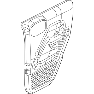 Mopar 5ZW92TX7AI Rear Door Trim