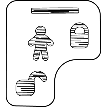 Mopar 68544242AA Label-Child Protection Lock