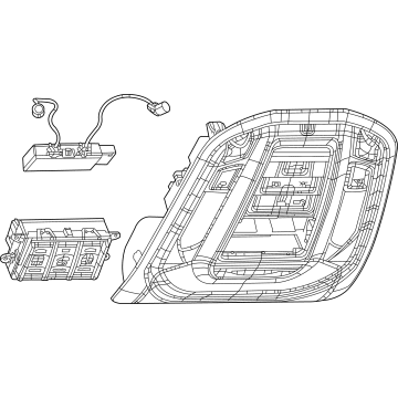 Mopar 6PQ761X7AJ CONSOLE-OVERHEAD