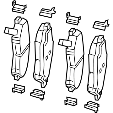 2021 Jeep Compass Brake Pad - 68346917AB