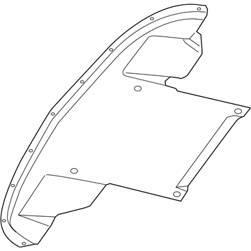 Mopar 5290136AF Belly Pan-Extension Front