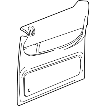 Mopar SK231T5AD Panel-Sliding Door Trim