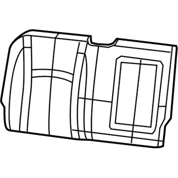 Mopar 1UF34DK2AA Rear Seat Back Cover