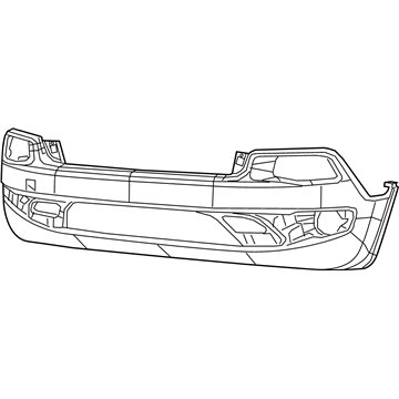 Mopar 68242484AC Front Lower Bumper Cover