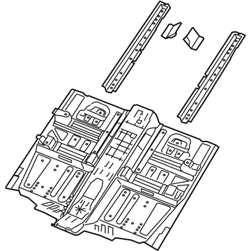 Mopar 68102806AB Pan-Front Floor