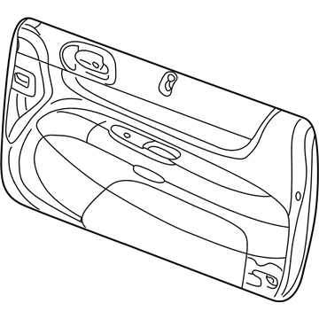 Mopar RU231T5AJ Panel-Door Trim Front