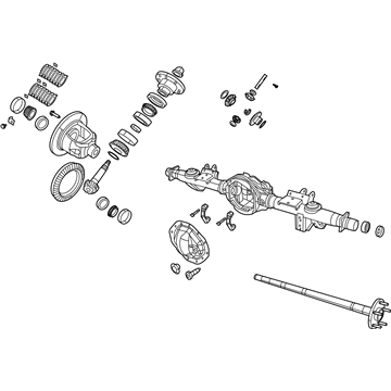 Mopar 68136883AC Axle-Rear Complete