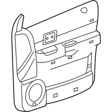 Mopar 5KN591J3AG Panel-Front Door Trim