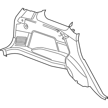 Mopar 5HS371DVAI Panel-Quarter Trim