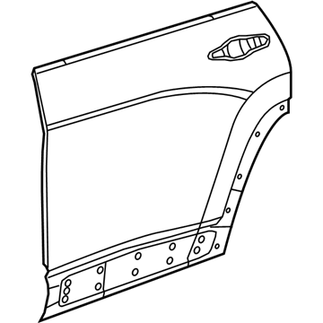 Mopar 68442762AA Rear Door Outer Repair