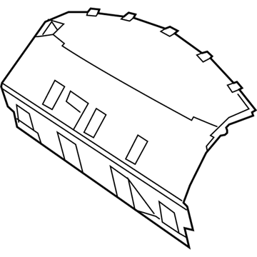 Mopar 1LM49DX9AM Panel-Rear Shelf