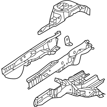 Mopar 68267071AB Rail-Frame Front