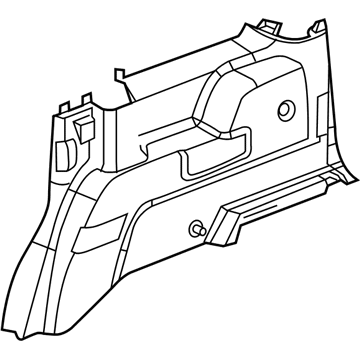 Mopar 5KS63BD1AC Panel-Quarter Trim