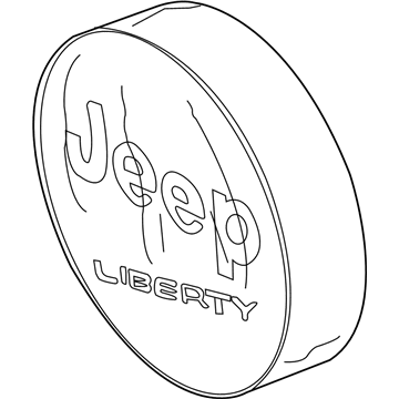 Mopar 55016126 Cover, Spare Tire, Tire Coded "P205"