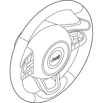 2021 Jeep Renegade Steering Wheel - 6EU82LXHAA