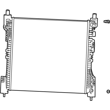 2022 Jeep Grand Cherokee Radiator - 68411210AA