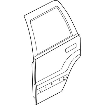 Mopar 55394384AJ Door-Rear