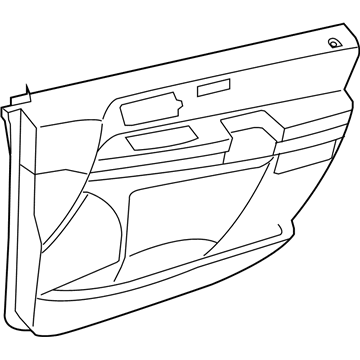 Mopar 1UX72HL5AA Panel-Front Door Trim