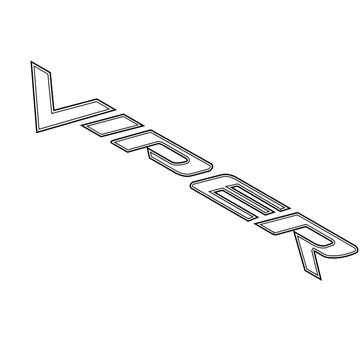 Mopar 5ZB95SZ0AA Nameplate Viper Side Sill