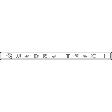 Mopar 68542128AA NAMEPLATE-QUADRA Trac I