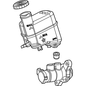 2022 Jeep Compass Brake Master Cylinder - 68347156AE