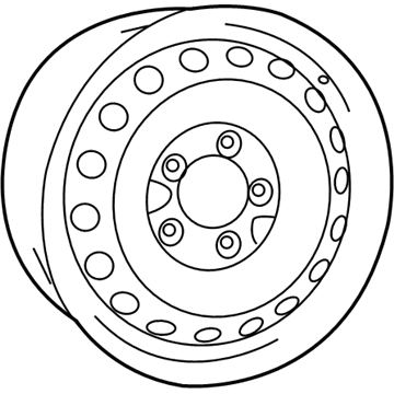 Mopar 4726431AA Steel Wheel