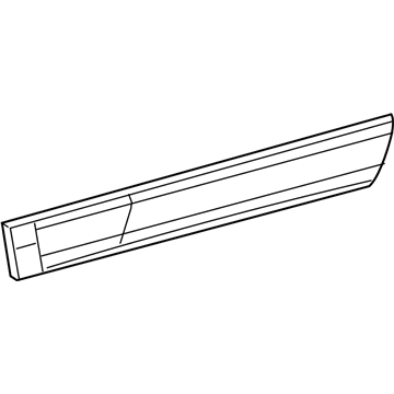 Mopar 6VX66RXFAC MOLDING-FRONT DOOR