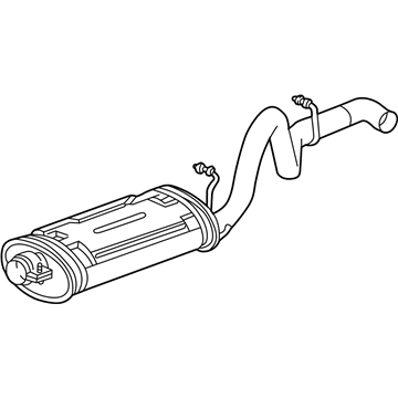 Mopar 52019241 Exhaust Muffler And Tailpipe