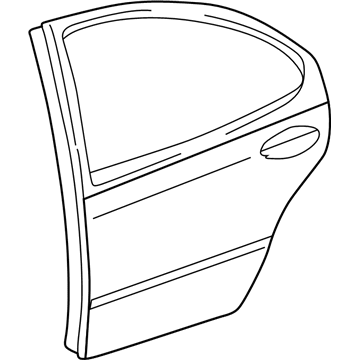 Mopar 5003259AG Door-Rear