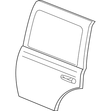 Mopar 55362170AF Door-Rear