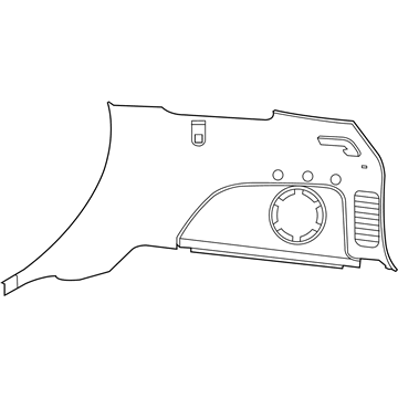 Mopar 6LP381XLAA Panel-Quarter Trim