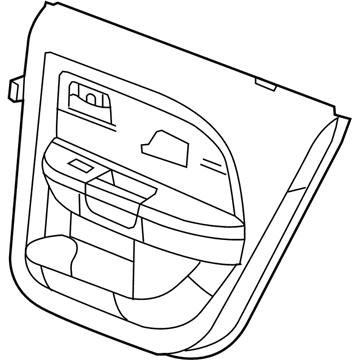 Mopar 1GH791DBAA Panel-Rear Door Trim