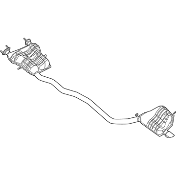 Jeep Grand Cherokee WK Muffler - 68276642AD