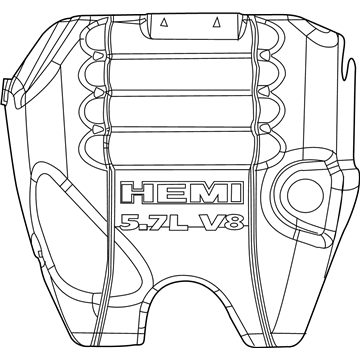 2017 Ram 2500 Engine Cover - 68038749AF