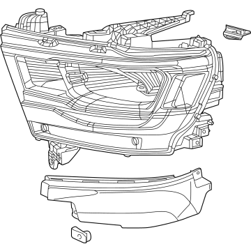2022 Ram 1500 Headlight - 68533272AB