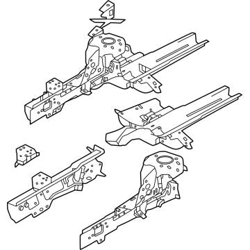 Mopar 68611853AA RAIL ASSY-FRAME FRONT