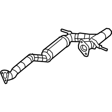 Jeep Cherokee Exhaust Pipe - 68357607AB