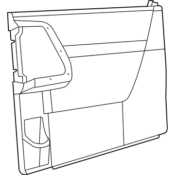 Mopar 1JE211VSAA Panel-Sliding Door Trim