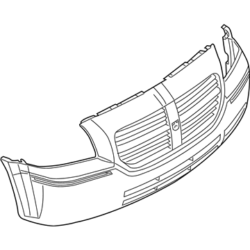 Mopar 4805768AB Front Primered Bumper Cover