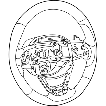 2020 Jeep Grand Cherokee Steering Wheel - 6VD95LA8AA