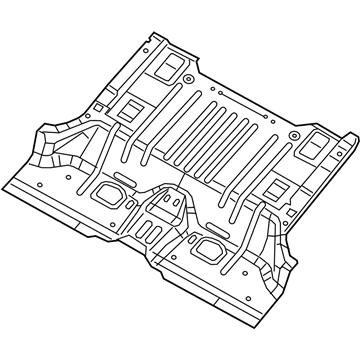 Mopar 68410122AD PAN-FLOOR