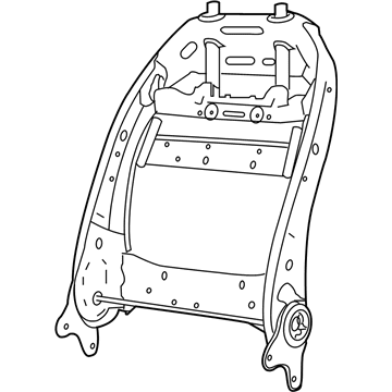 Mopar 68260532AC Frame-Front Seat Back