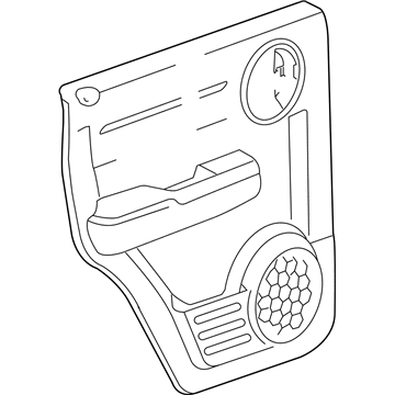 Mopar 5KF53XDVAF Panel-Rear Door Trim