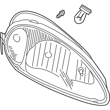 2005 Chrysler PT Cruiser Headlight - 5288764AI